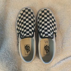 Slip On Checkered Vans Size 8 Women’s